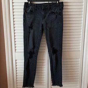 Black American Eagle Jeans Size 8